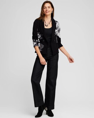 Floral Jacquard Jacket