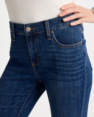 Petite Girlfriend Fray Hem Kick Flares click to view larger image.