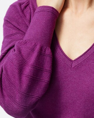 Luxe Sleeve Detail Pullover Sweater