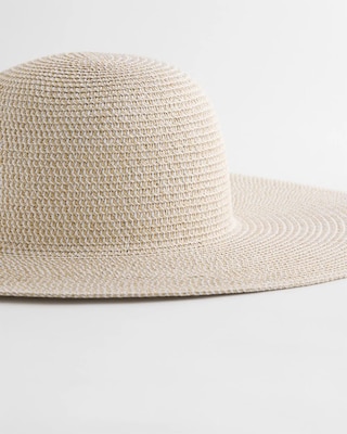 Metallic Straw Sun Hat click to view larger image.