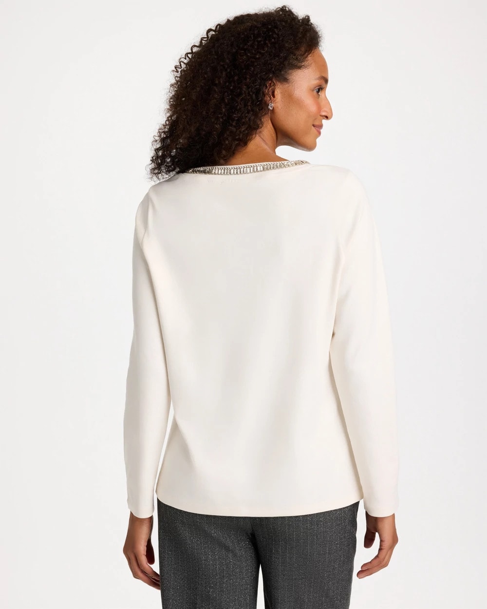 Embellished Cotton Tee - thumbnail 7