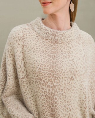 Leopard-Print Poncho
