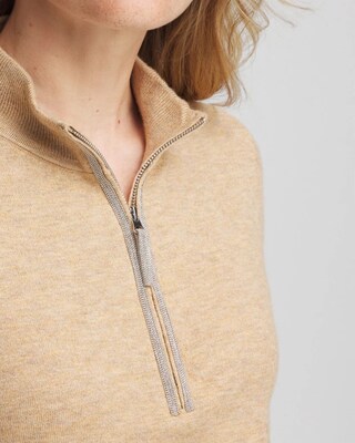 Zenergy® Luxe Half Zip Pullover Top click to view larger image.