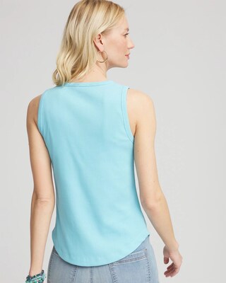 Ribbed High Neck Tank click to view larger image.