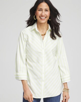No Iron™ Chevron Stripe Stretch Shirt