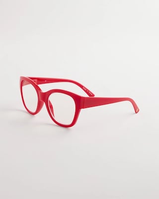 Large Red Cateye Readers