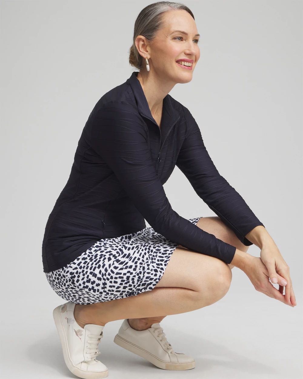 Zenergy® UPF Knit Square Dots Skort
