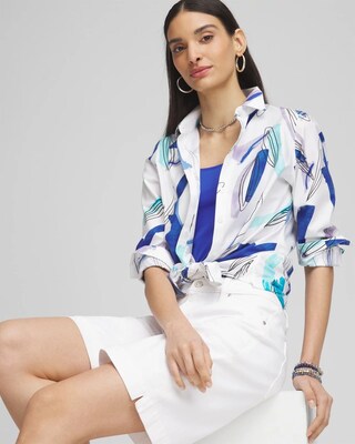 No Iron™ Coastal Stretch Shirt click to view larger image.