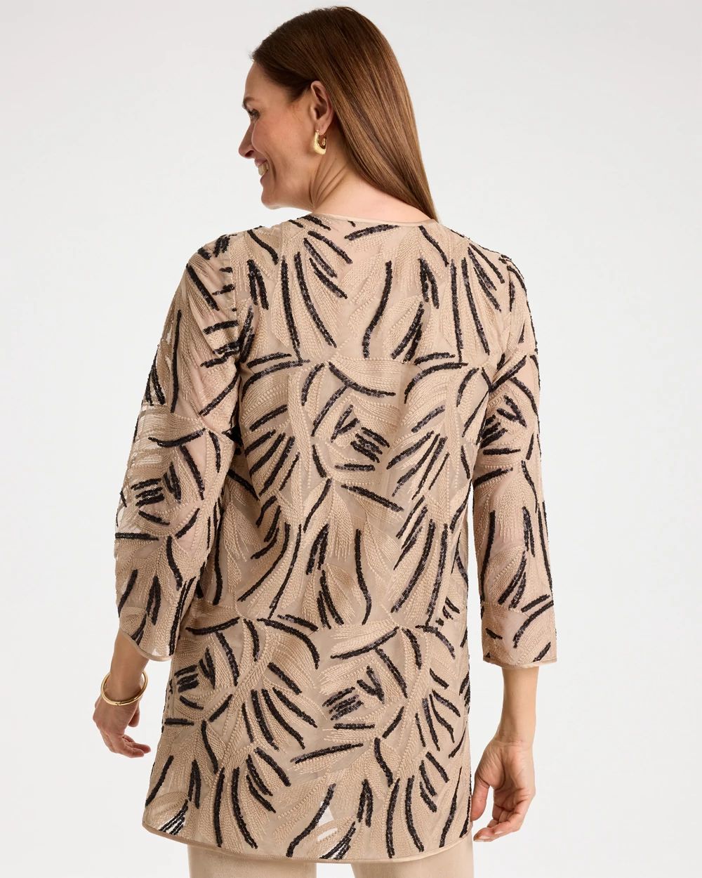 Travelers™ Collection Embroidered Sequins Jacket click to view larger image.