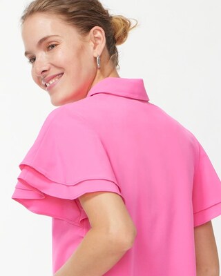 Zenergy UPF Double Ruffle Polo