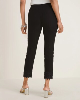 So Slimming Brigitte Lace-Hem Slim Crops
