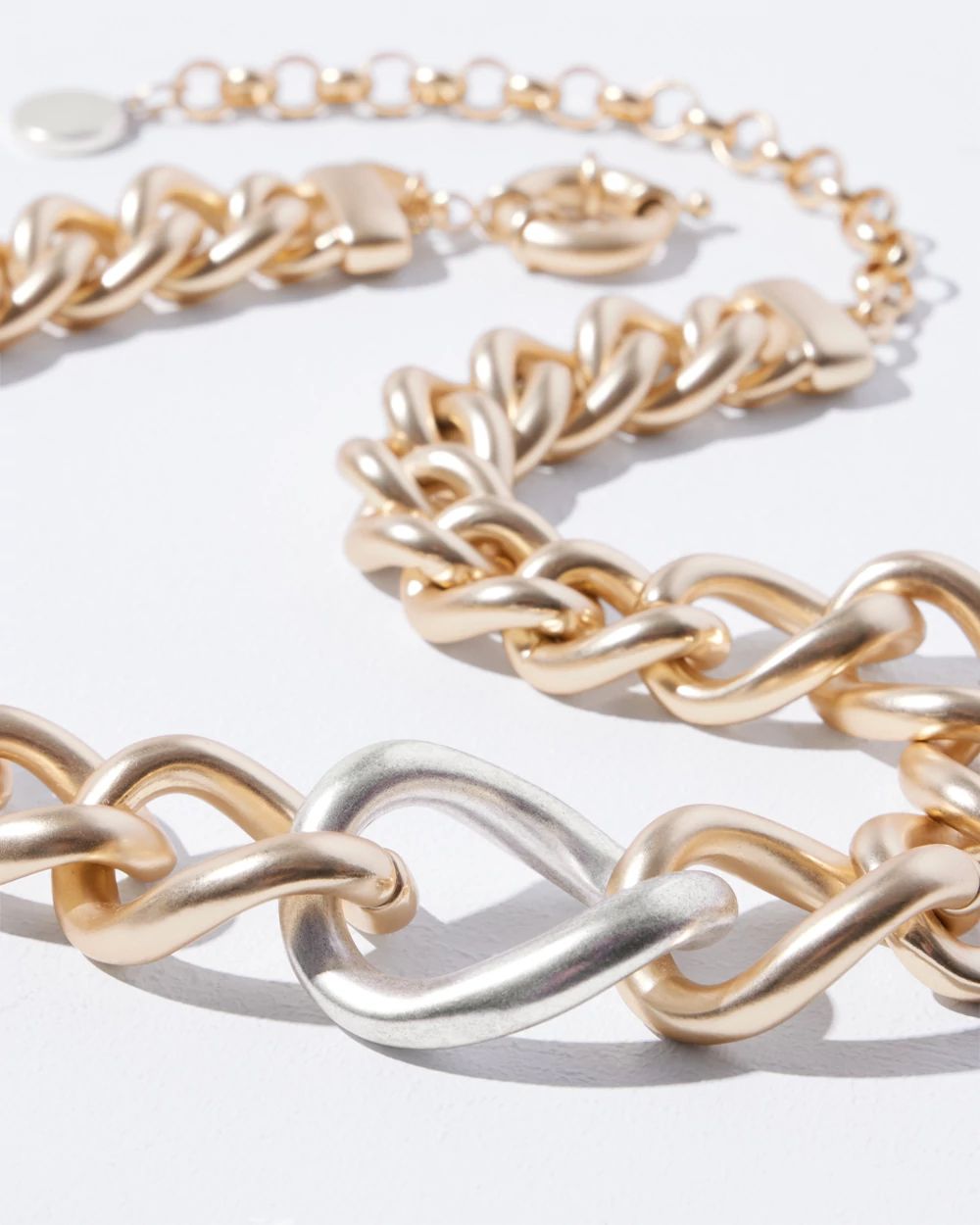 Chain Link Bib Necklace