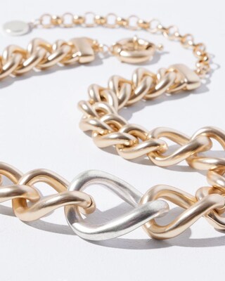 Chain Link Bib Necklace