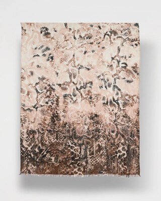 Python Printed Oblong Scarf click to view larger image.