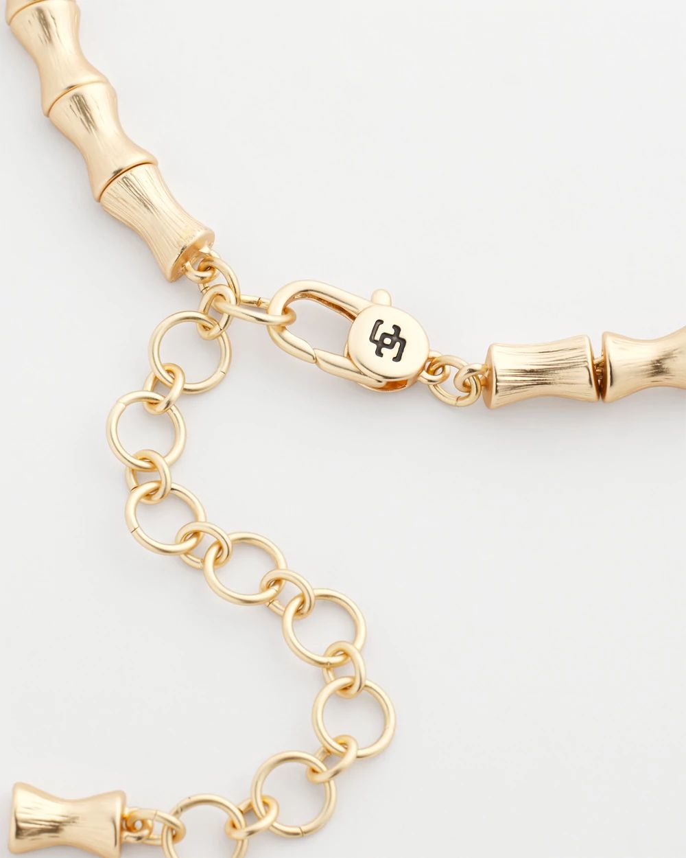 Golden Bamboo Collar Necklace