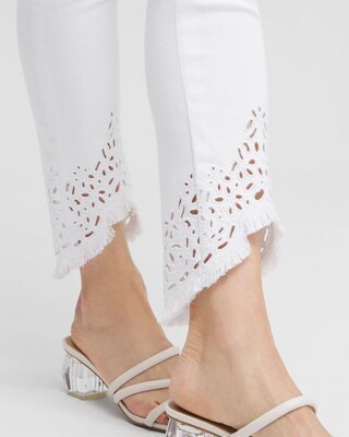 No Stain Tulip Hem Pull-on Ankle Jeggings click to view larger image.