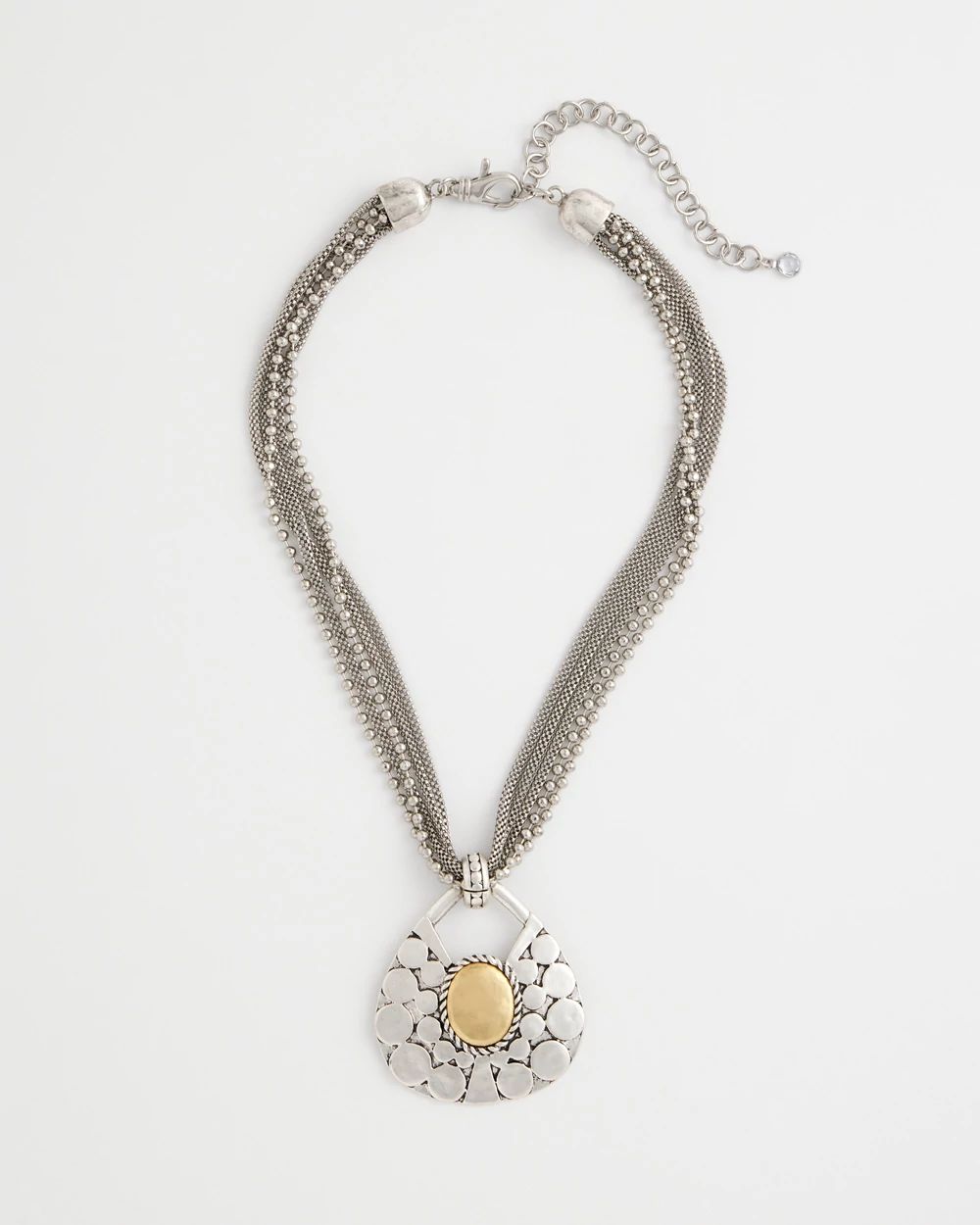 Island Metal Pendant Necklace