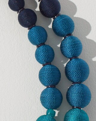 Wrapped Beads Multi-Strand Necklace