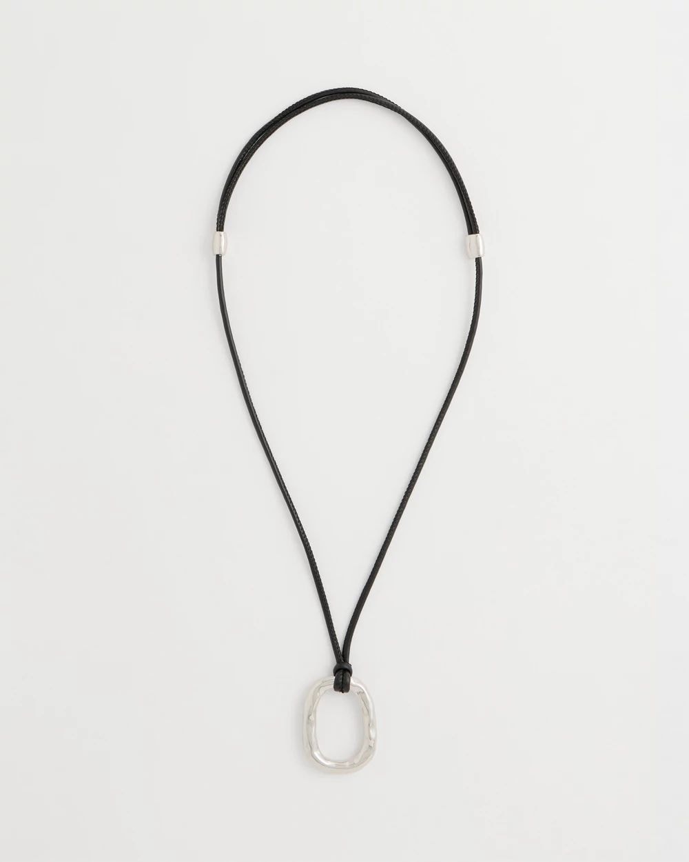Adjustable Pendant Corded Necklace