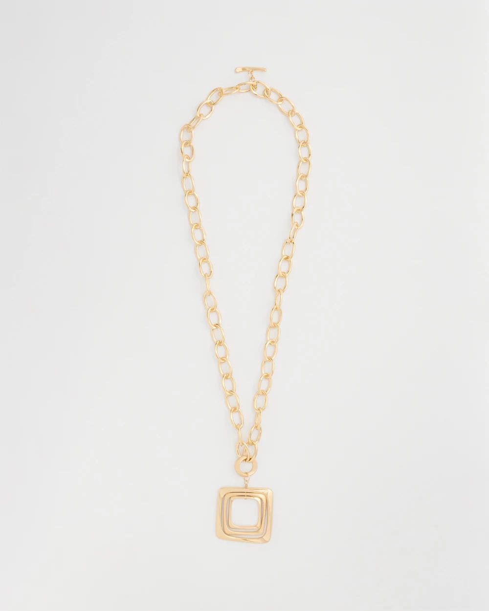 Adjustable Square Pendant Necklace