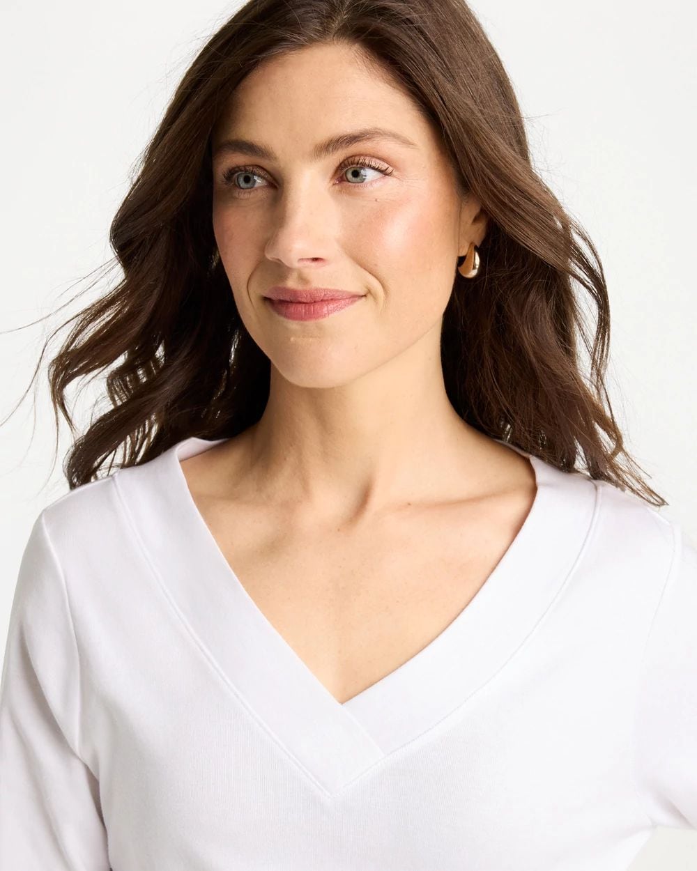 Pima Cotton 3/4 Sleeve Tee click to view larger image.