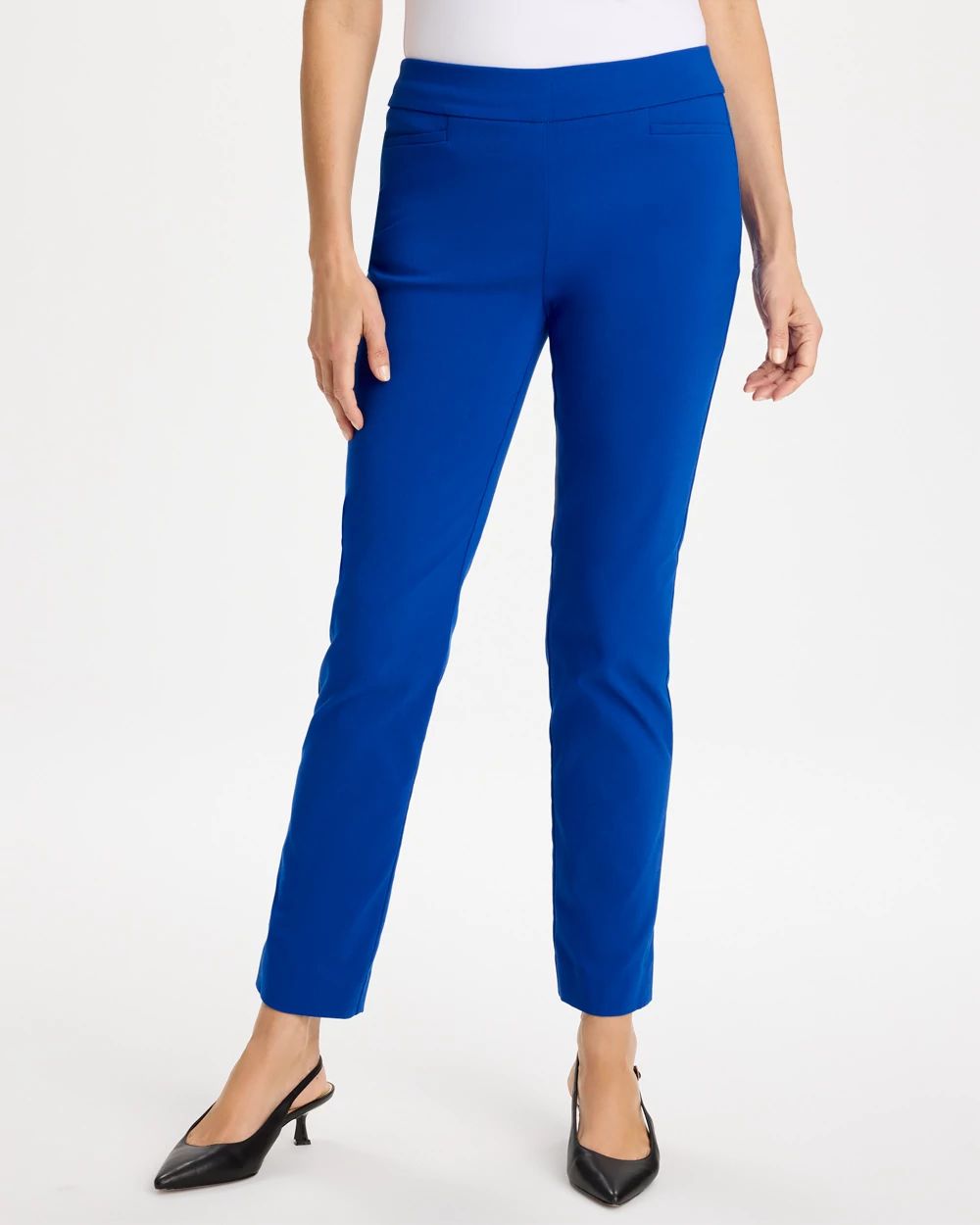 Brigitte™ Slim Button Hem Pants click to view larger image.