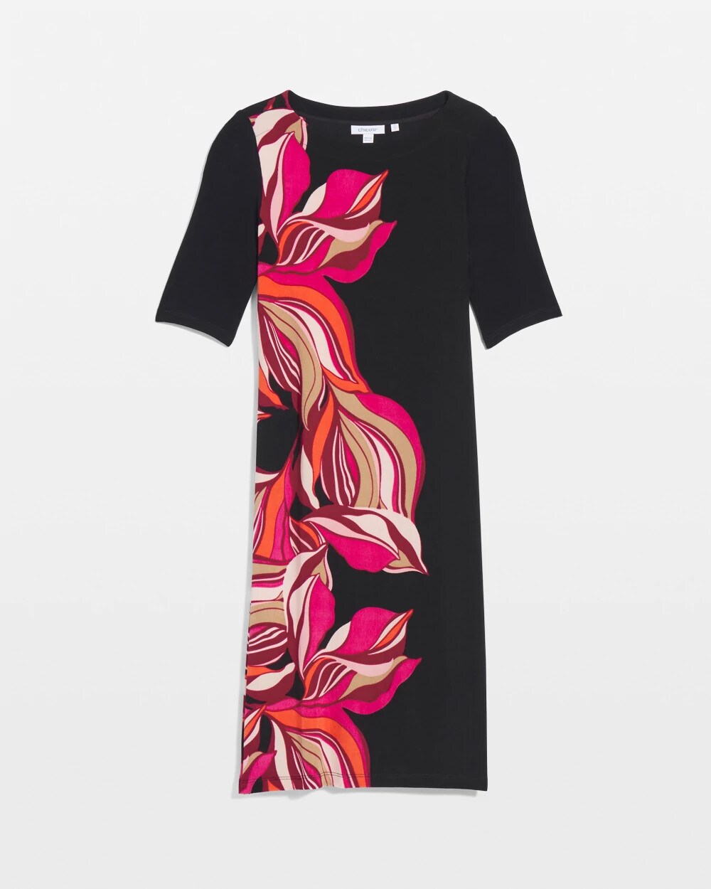 Travelers™ Placed Floral Boat Neck Dress
