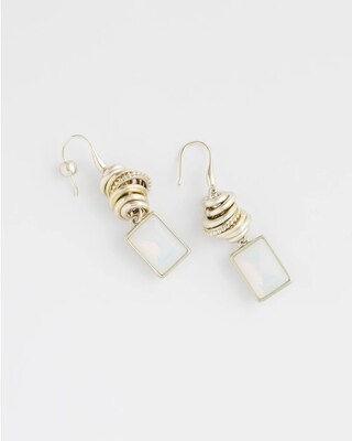 No Droop™ Faux Opal Drop Earrings