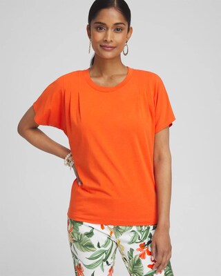 Touch of Cool™ Shoulder Detail Tee