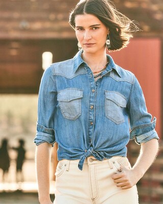 Tencel™ Colorblock Classic-Fit Shirt