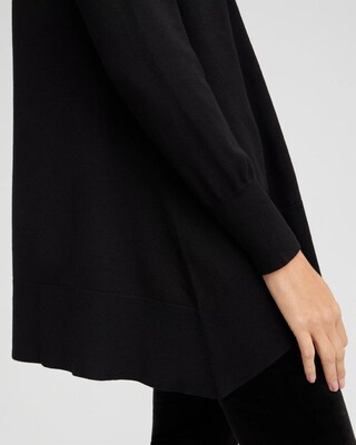 Spun Rayon Hanky Hem Cardigan