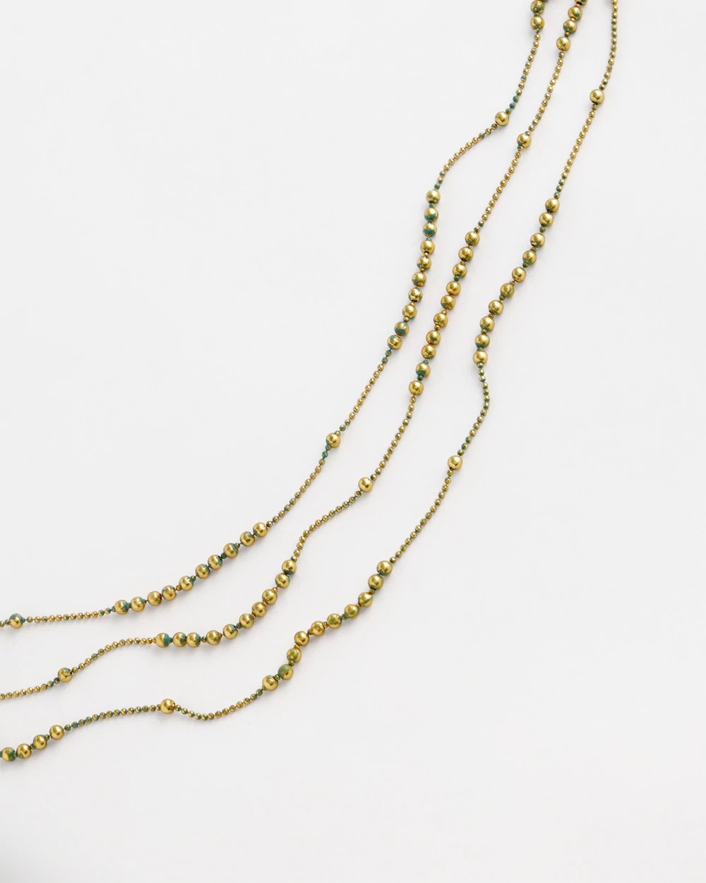 Multi Strand Gold-Tone Necklace