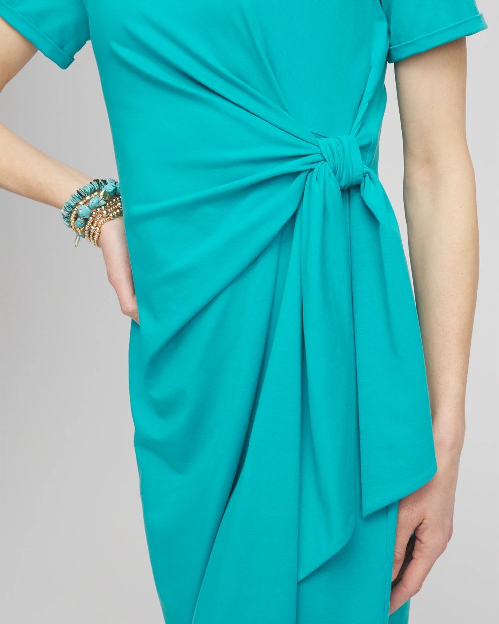 Twist Tie-Front Dress