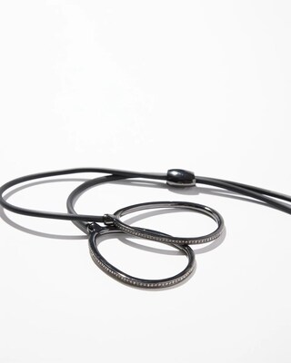 Black Pendant Necklace