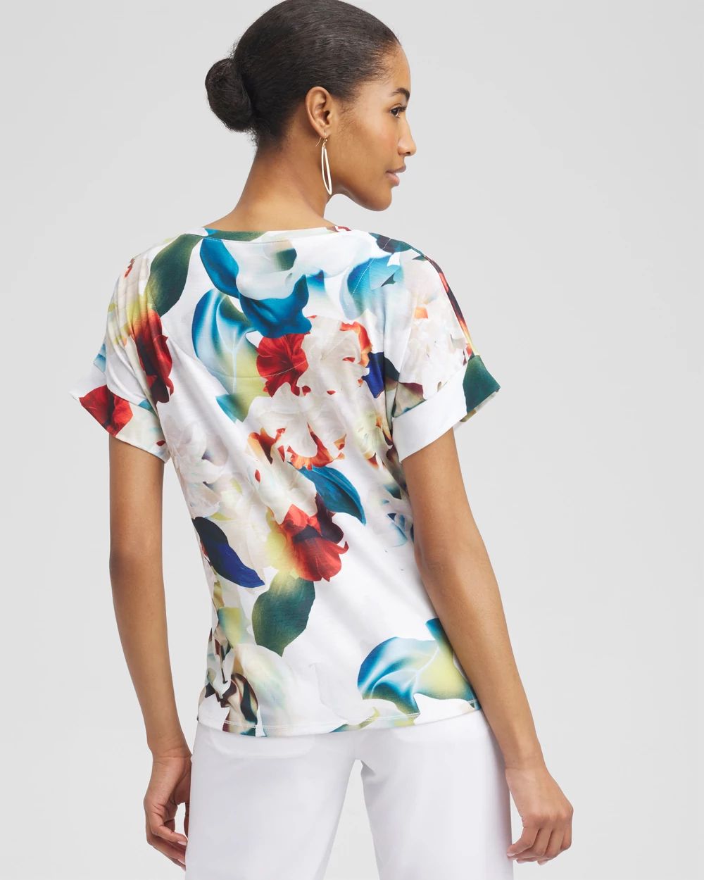 ® Floral Drop Shoulder Tee