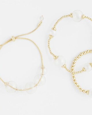 Glass & Gold Bracelet click to view larger image.