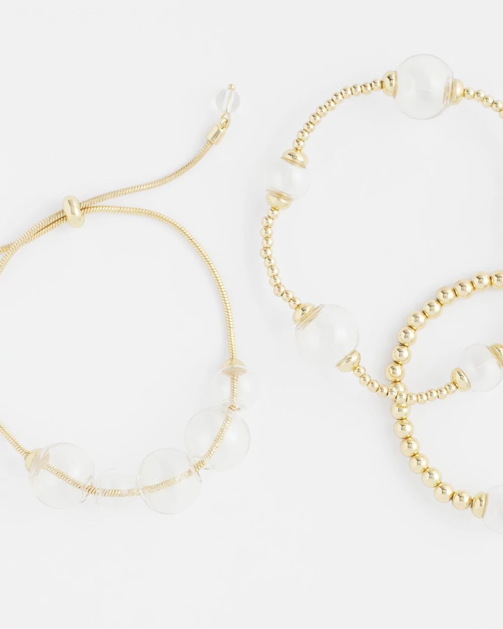 Glass & Gold Bracelet