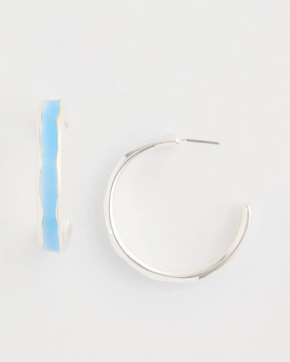 Sea Glass Inspired Hoop Earrings