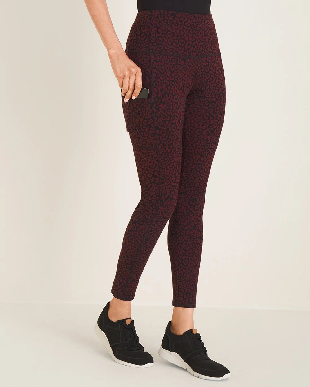 Zenergy So Slimming Animal-Print Side-Pocket Leggings