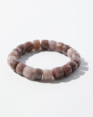 Pink Jade Stretch Bracelet