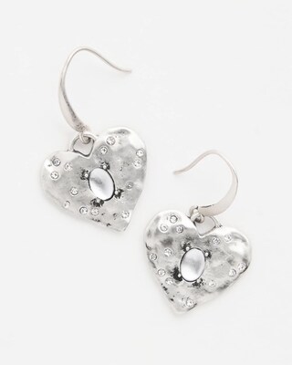 Textured Heart Earrings click to view larger image.