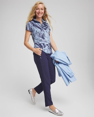 Zenergy® UPF Rib Mix Ankle Pants click to view larger image.