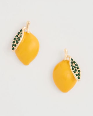 Luxurious Lemon Stud Earrings