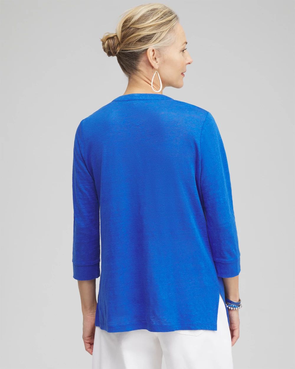 Linen Embellished Tunic click to view larger image.