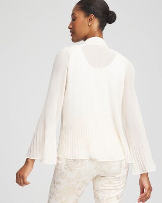 Sheer Pleated Blouse click to view larger image.