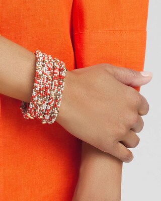 Seed Bead Coil Bracelet