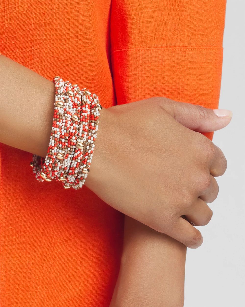 Seed Bead Coil Bracelet