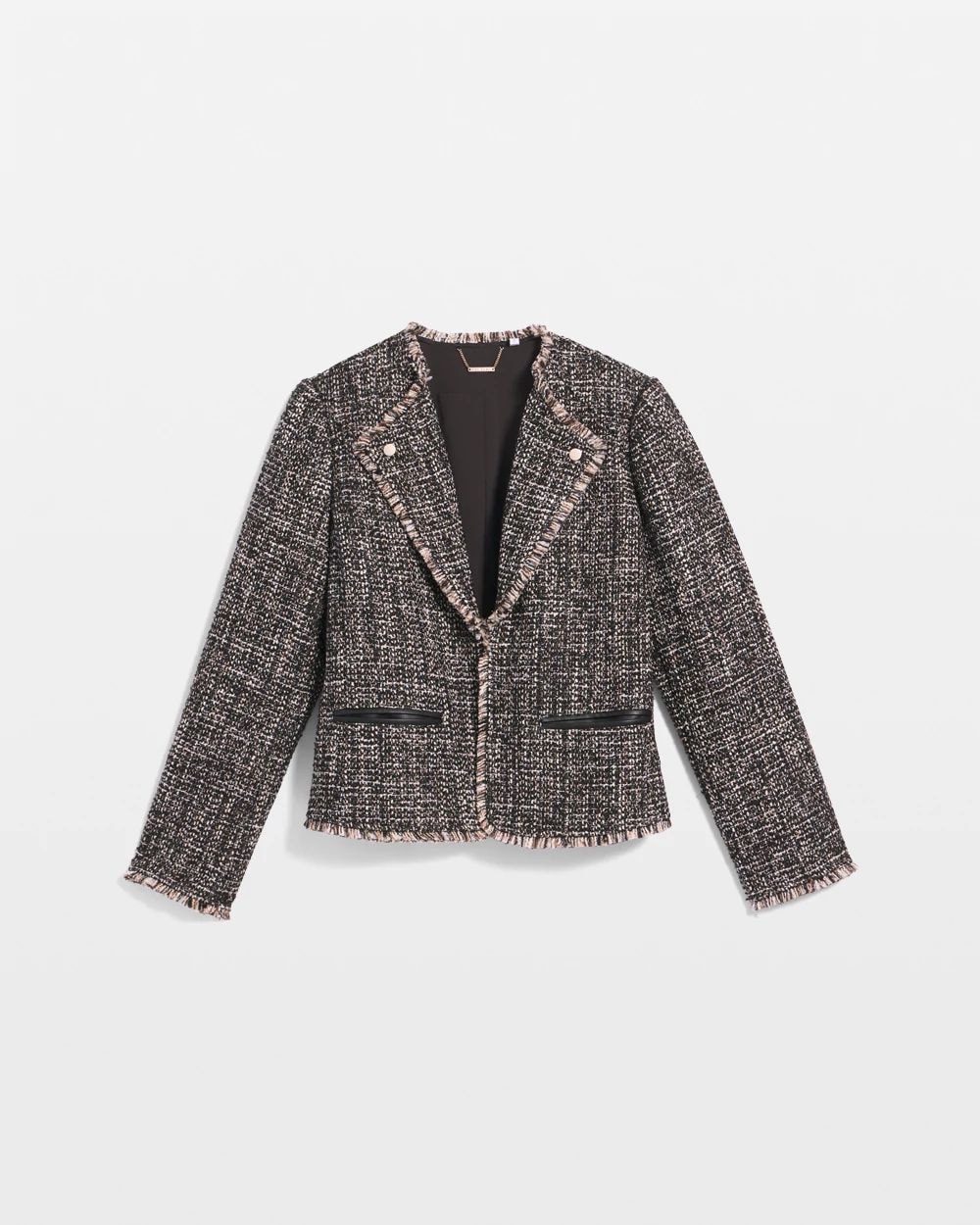 Tweed Mix Moto Jacket