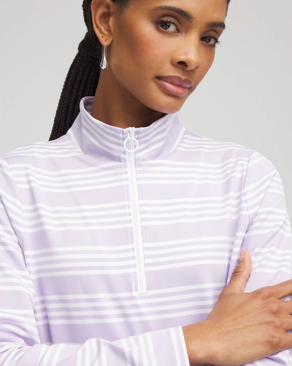 Zenergy® UPF Stripe Long Sleeve Top