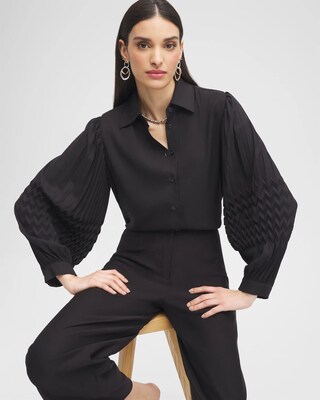 Black Label™ Pleated Blouse